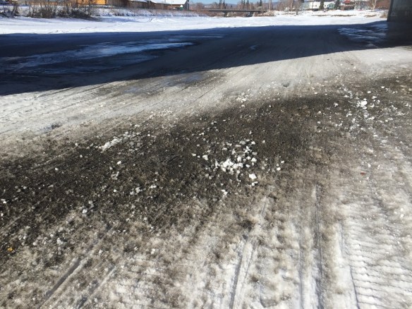 Steese Hwy bridge after dragging