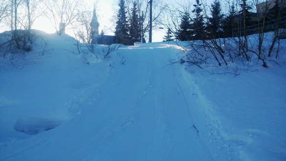 Trail from parking lot to start sm