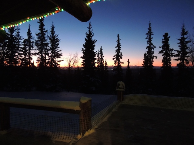 Still dark when Bob finished grooming