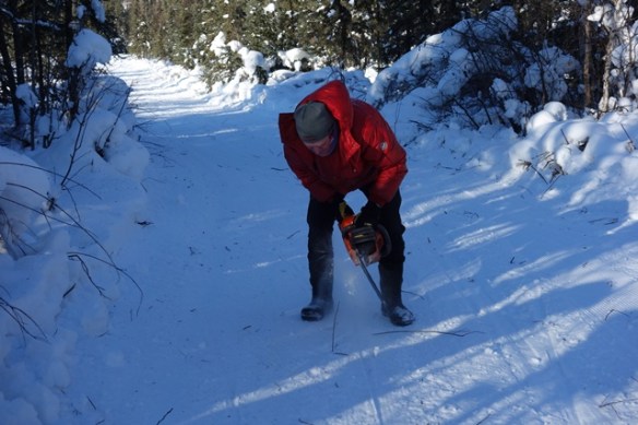 Bad Bob removing toe grabbers on 20 km turnaround sm