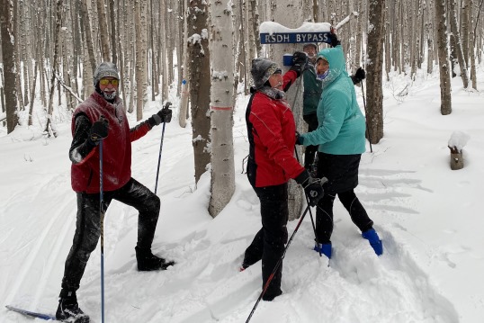 Really steep downhill bypass sign sm