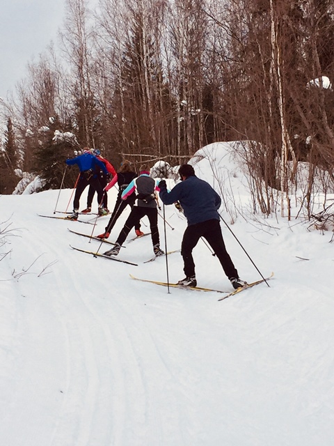 Broda Gillis &amp; Underwood gang at 20 km turnaround