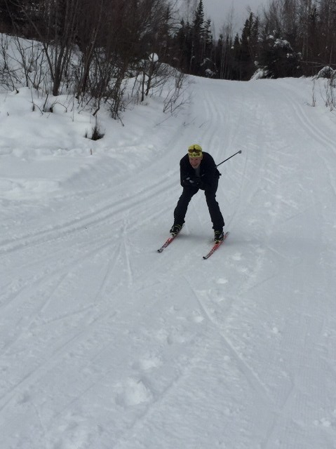 Eric Buetow returning from 20 km turnaround