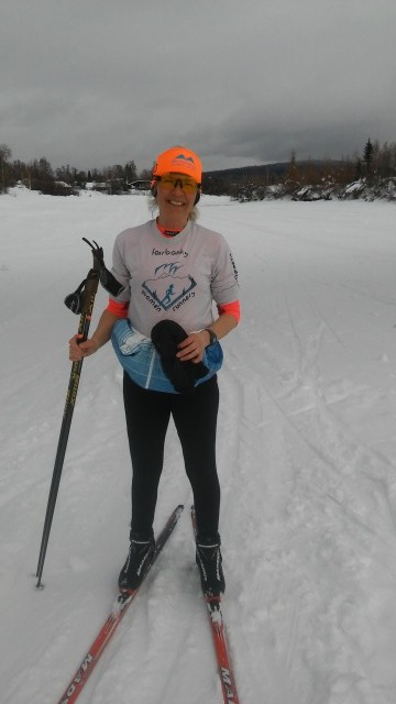 Sharon smiling after virtual Sonot 20 km