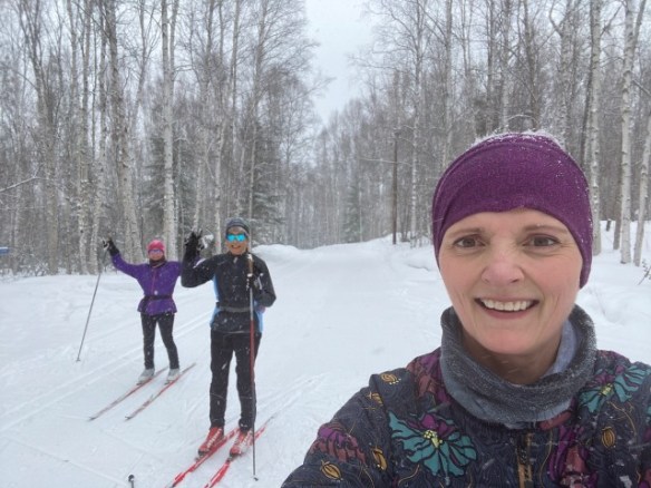 Skiing with social distancing